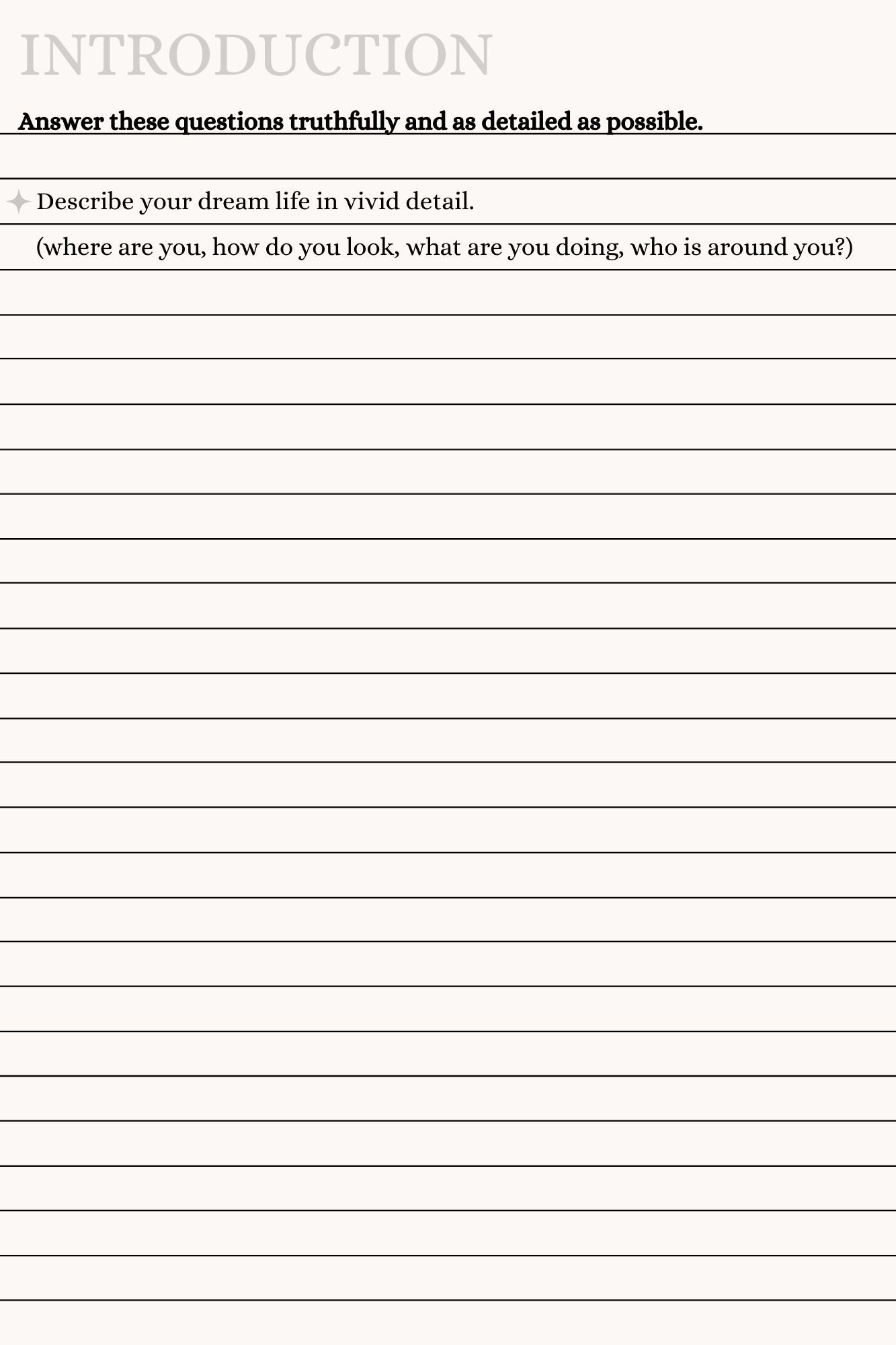 Dream Life Journal